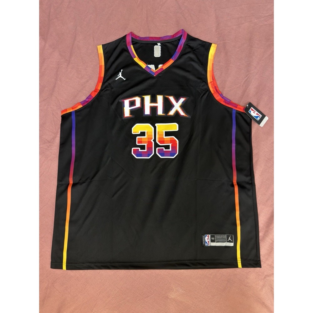 Phoenix Suns Jersey Mens L Basketball NBA Kevin Durant 35 Nike Black Statement